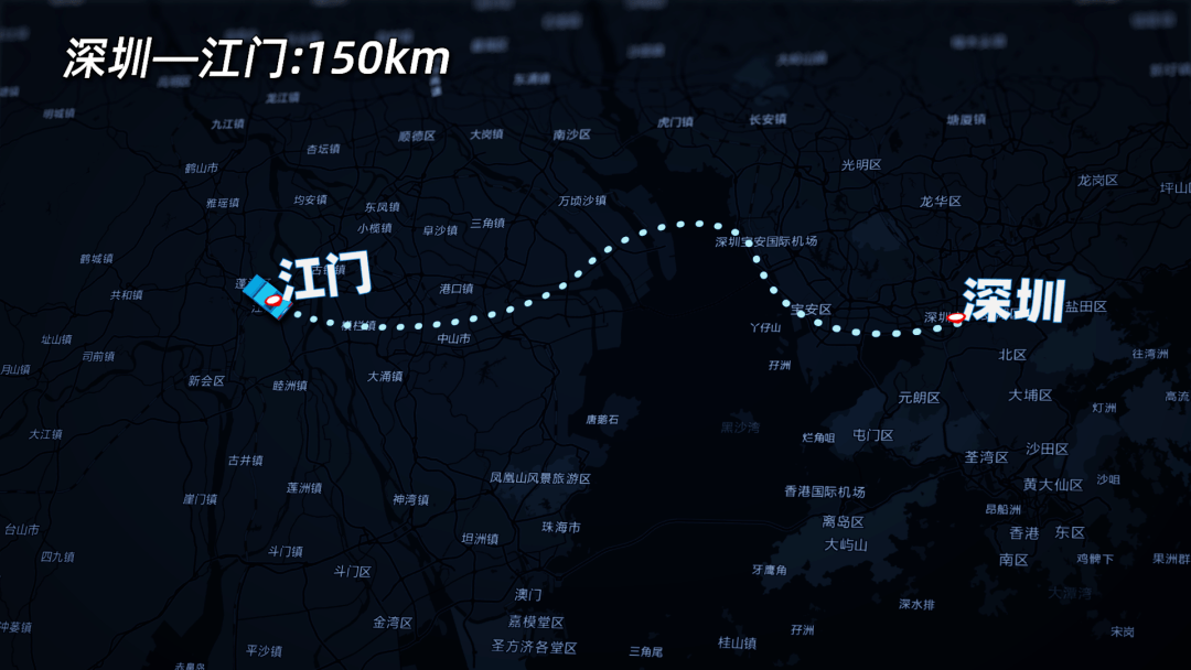 深圳至江门距离详解，路程、交通方式及影响分析